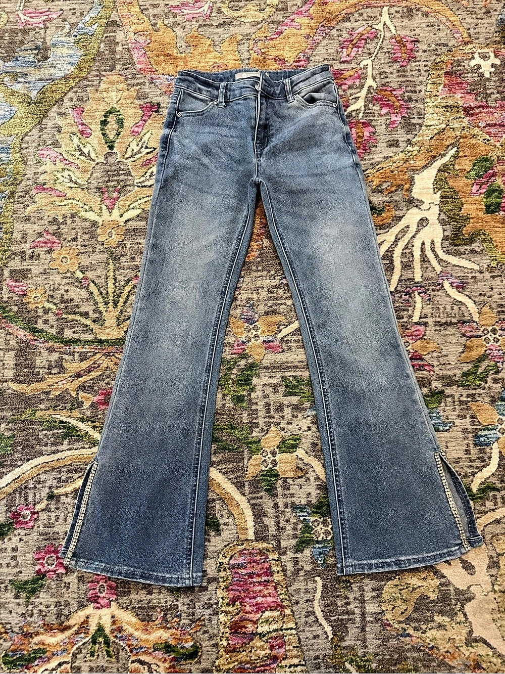 Tractr Girls Flare Jeans in Blue Size 8